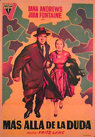Beyond a Reasonable Doubt Original 1956 Spanish B1 Movie Poster