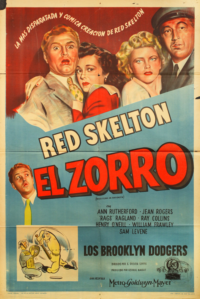 Whistling in Brooklyn Original 1943 Argentine Movie Poster