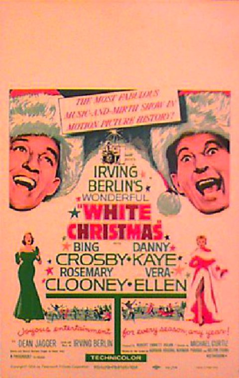 White Christmas Original R1961 U.S. Window Card Movie Poster
