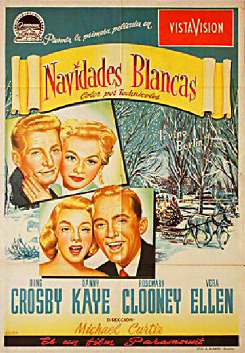 White Christmas Original 1954 Spanish B1 Movie Poster