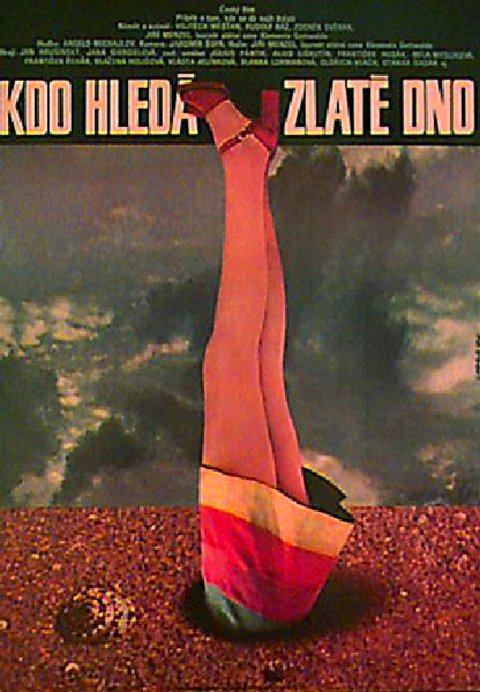 Who Looks for Gold? Original 1974 Czech A1 Movie Poster