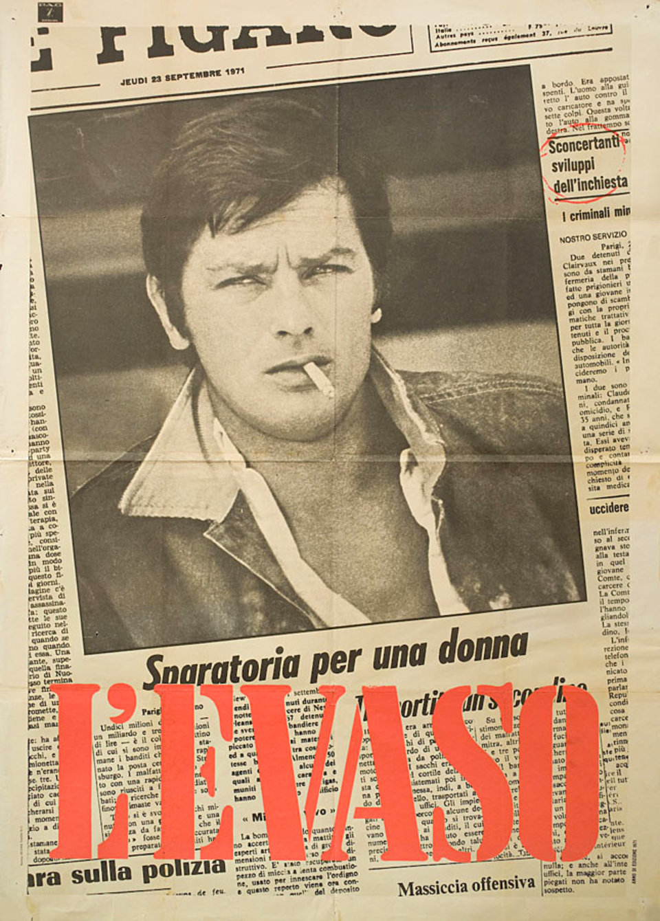 The Widow Couderc Original 1971 Italian Due Foglio Movie Poster