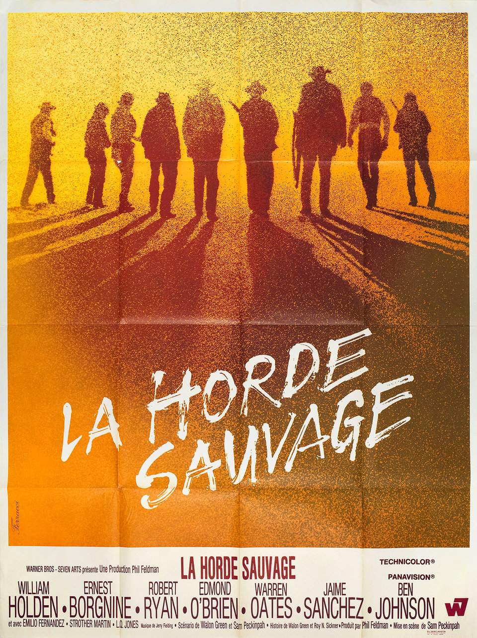 The Wild Bunch Original 1969 French Grande Movie Poster