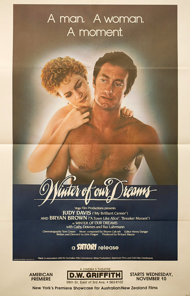 Winter of Our Dreams Original 1982 U.S. Half Subway Movie Poster