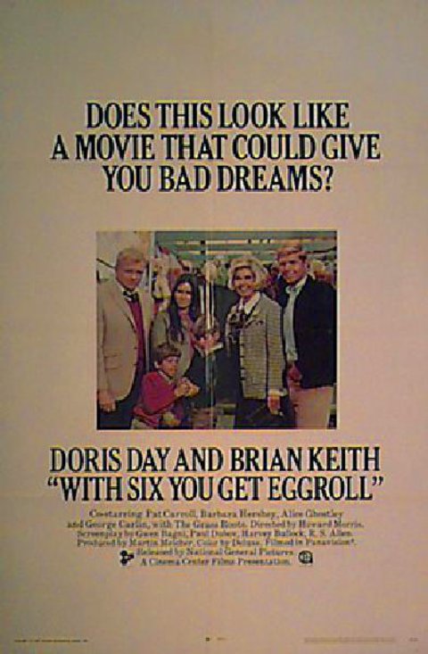 With Six You Get Eggroll Original 1968 U.S. One Sheet Movie Poster