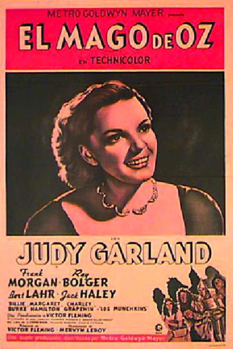 The Wizard of Oz Original R1950s Argentine Movie Poster