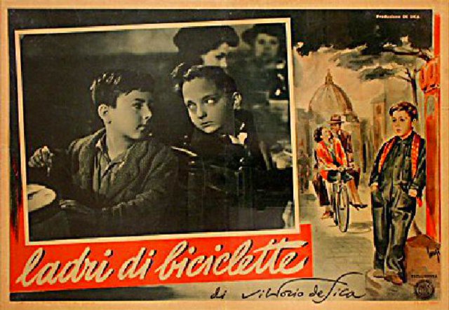 Bicycle Thieves Original 1948 Italian Fotobusta Movie Poster