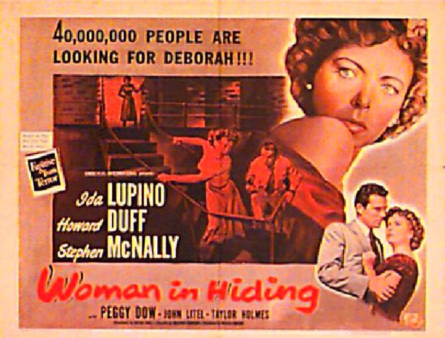 Woman in Hiding Original 1950 U.S. Half Sheet Movie Poster