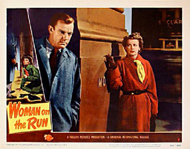 Woman on the Run Original 1950 U.S. Scene Card