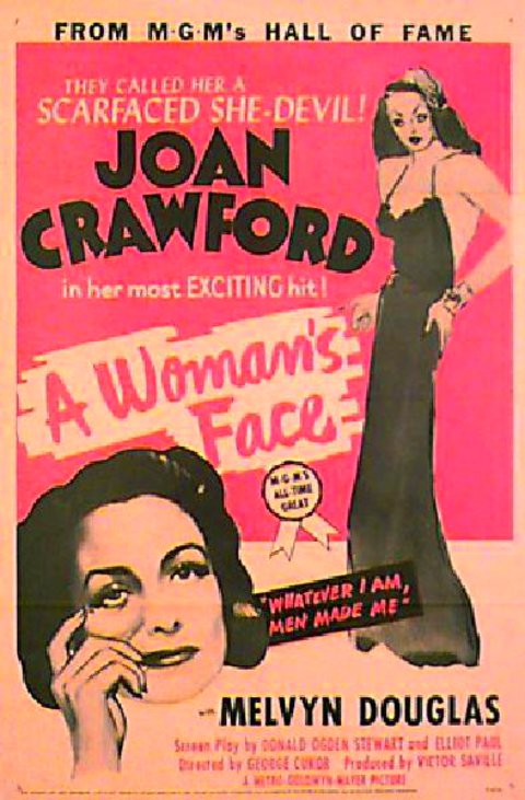 A Woman's Face Original R1954 U.S. One Sheet Movie Poster
