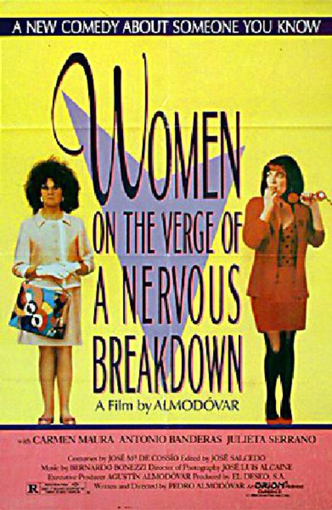 Women on the Verge of a Nervous Breakdown 1988 U.S. One Sheet Poster