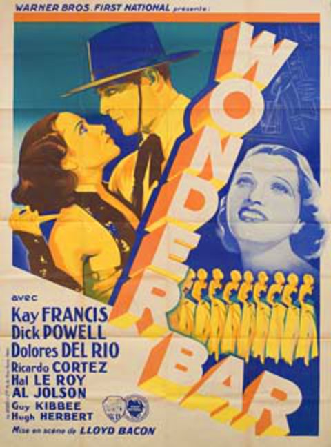 Wonder Bar Original 1934 French Grande Movie Poster