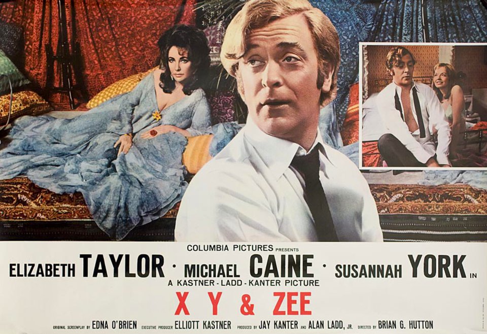 X, Y and Zee Original 1971 Italian Fotobusta Movie Poster