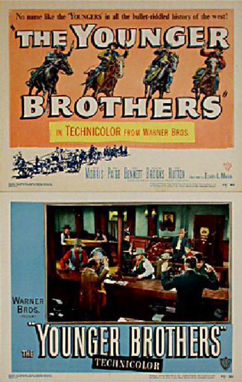 The Younger Brothers Original 1949 U.S. Lobby Card Set