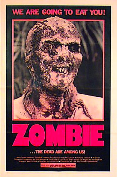 Zombie Original 1980 U.S. One Sheet Movie Poster