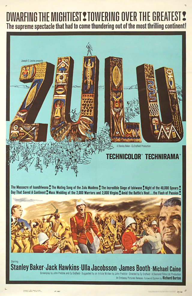 Zulu Original 1964 U.S. One Sheet Movie Poster