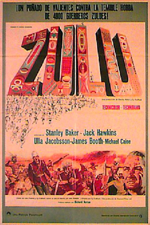 Zulu 1960s Spanish B1 Poster