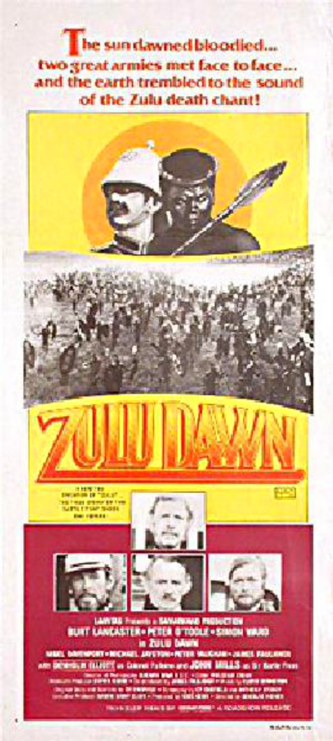 Zulu Dawn Original 1979 Australian Daybill Movie Poster