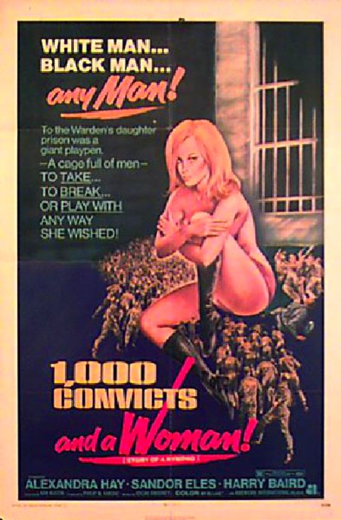 1000 Convicts and a Woman Original 1971 U.S. One Sheet Movie Poster