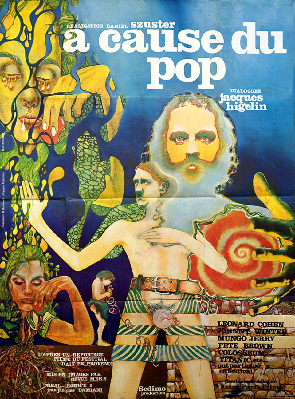 A cause du pop 1970s French Grande Poster