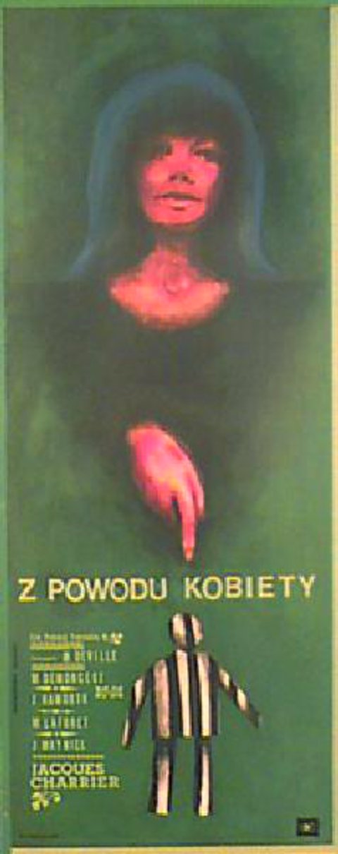 A cause, a cause d'une femme Original 1962 Polish Movie Poster