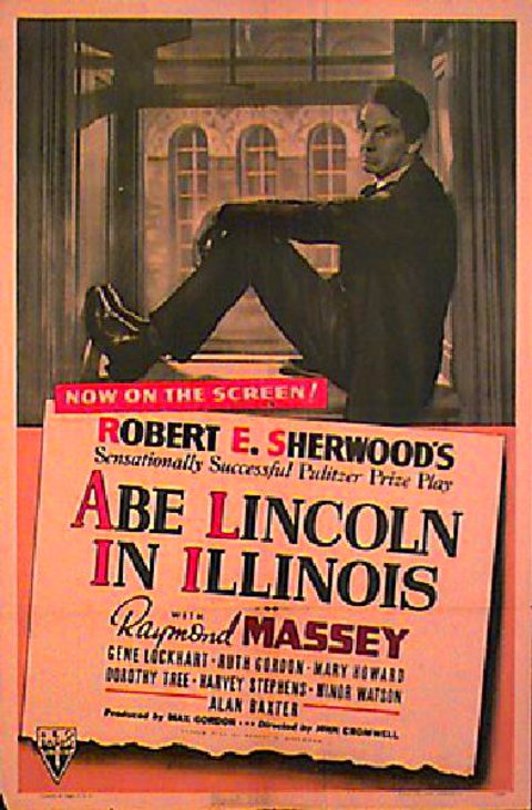 Abe Lincoln in Illinois Original 1940 U.S. One Sheet Movie Poster