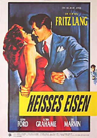 The Big Heat Original R1980s German A1 Movie Poster