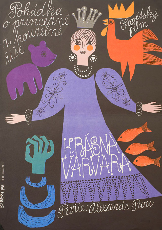 Barbara the Fair with the Silken Hair Original 1973 Czech A3 Movie Poster