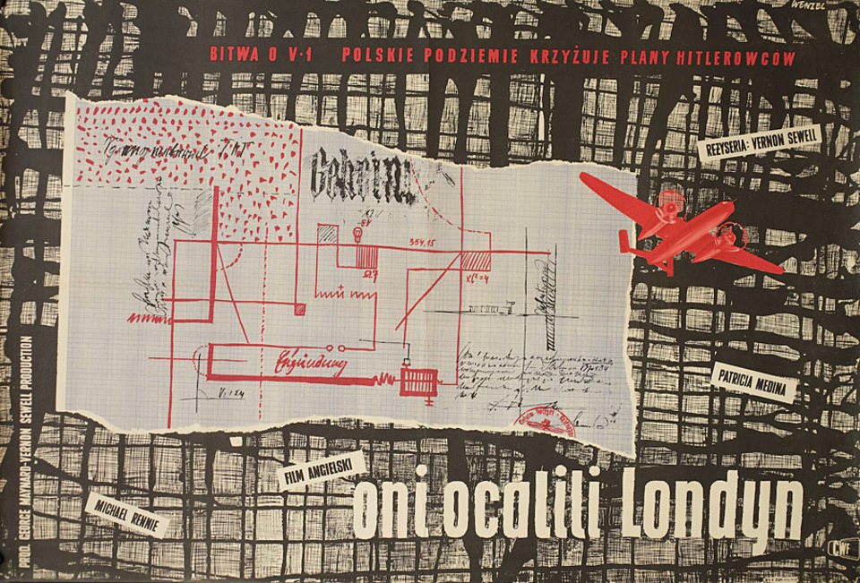 Missiles from Hell Original 1960 Polish A1 Movie Poster