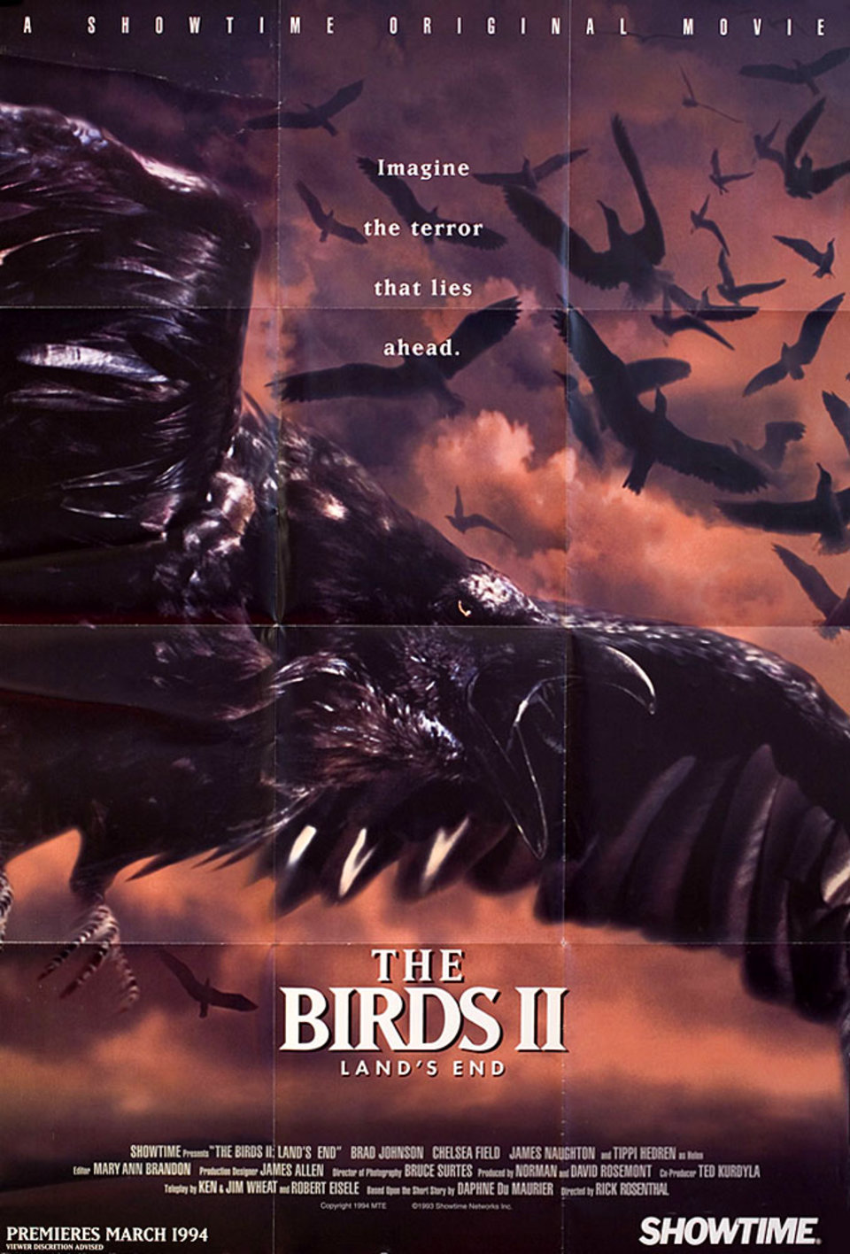 The Birds II: Land's End Original 1994 U.S. One Sheet Movie Poster