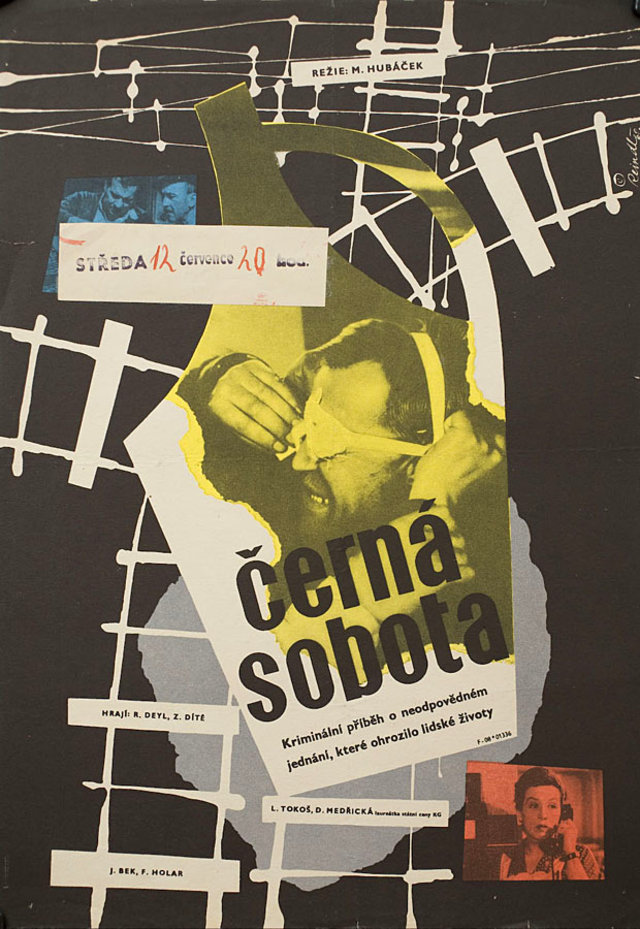 Black Sunday Original 1961 Czech A3 Movie Poster