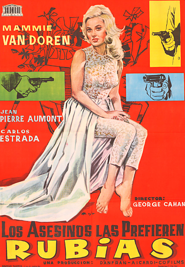 The Blonde from Buenos Aires Original 1962 Spanish B1 Movie Poster