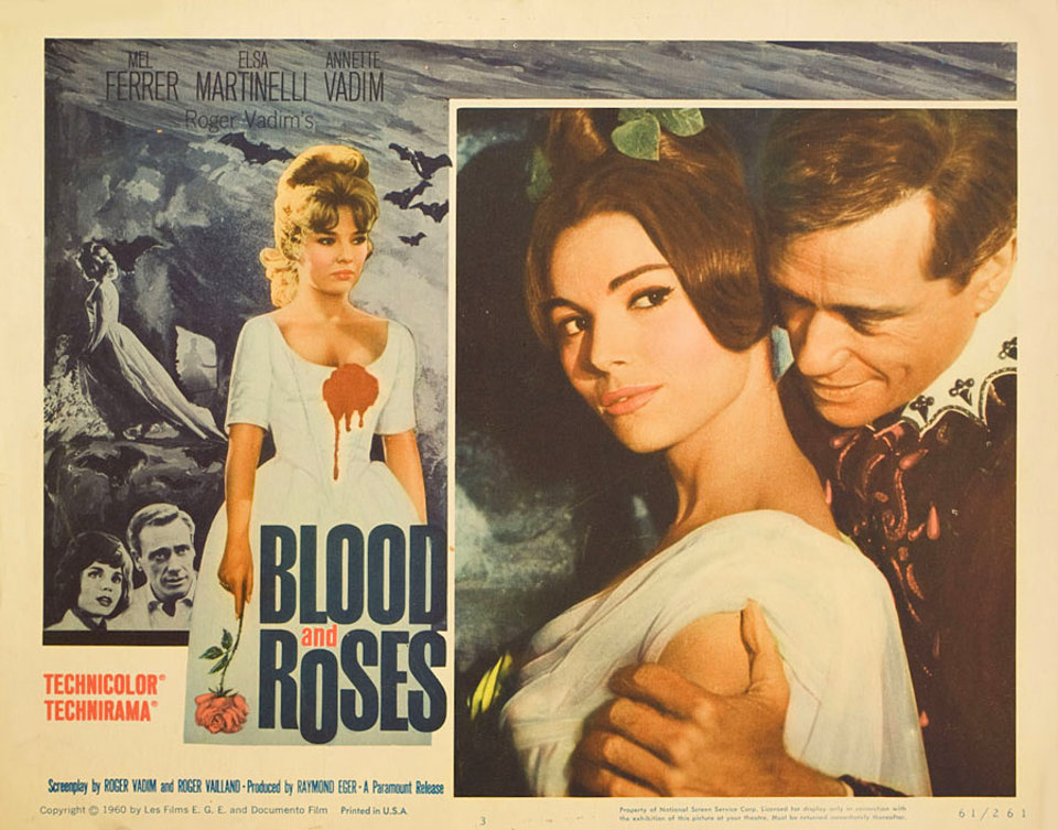 Blood and Roses Original 1961 U.S. Scene Card
