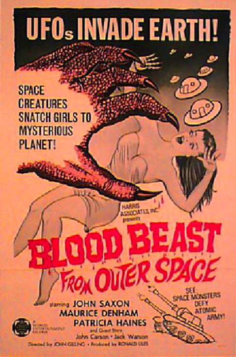 Blood Beast from Outer Space Original 1962 U.S. One Sheet Movie Poster