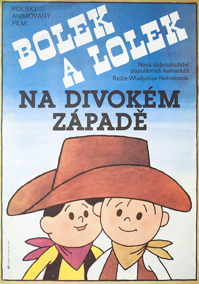 Bolek and Lolek in the Wild West Original 1988 Czech A3 Movie Poster