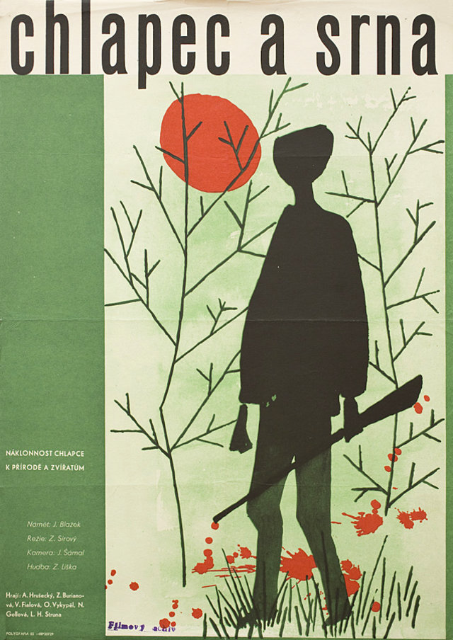 The Boy and the Roebuck Original 1962 Czech A3 Movie Poster