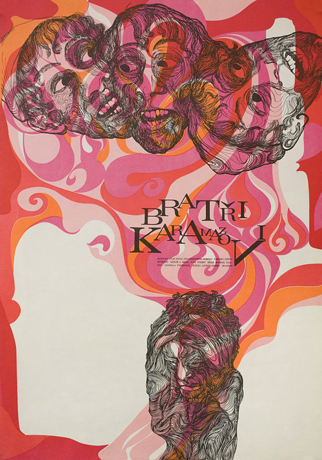 Brothers Karamazov Original 1969 Czech A3 Movie Poster