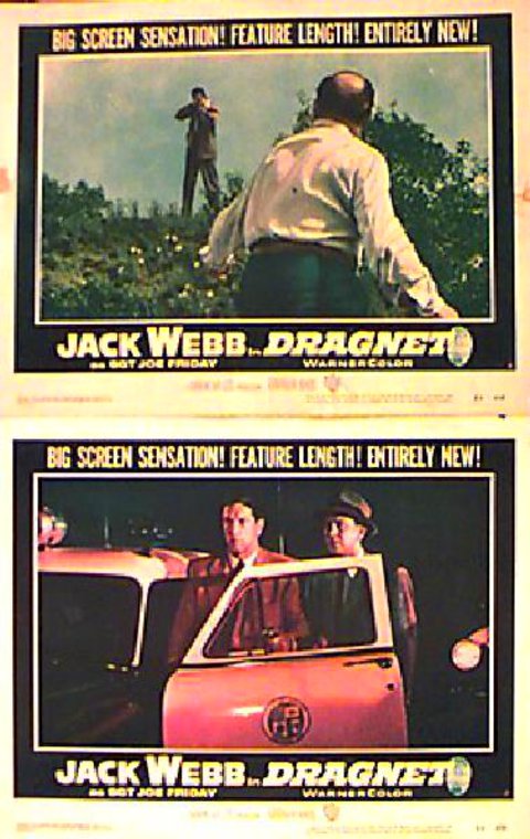 Dragnet Original 1954 U.S. Lobby Card Set