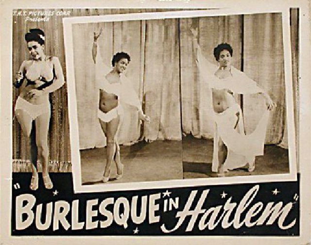 Burlesque in Harlem Original 1954 U.S. Scene Card