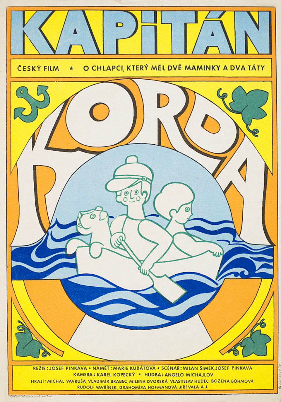 Captain Korda Original 1970 Czech A3 Movie Poster