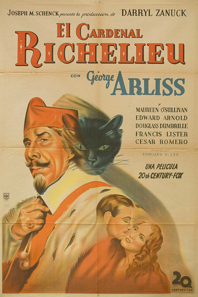 Cardinal Richelieu Original 1935 Argentine Movie Poster