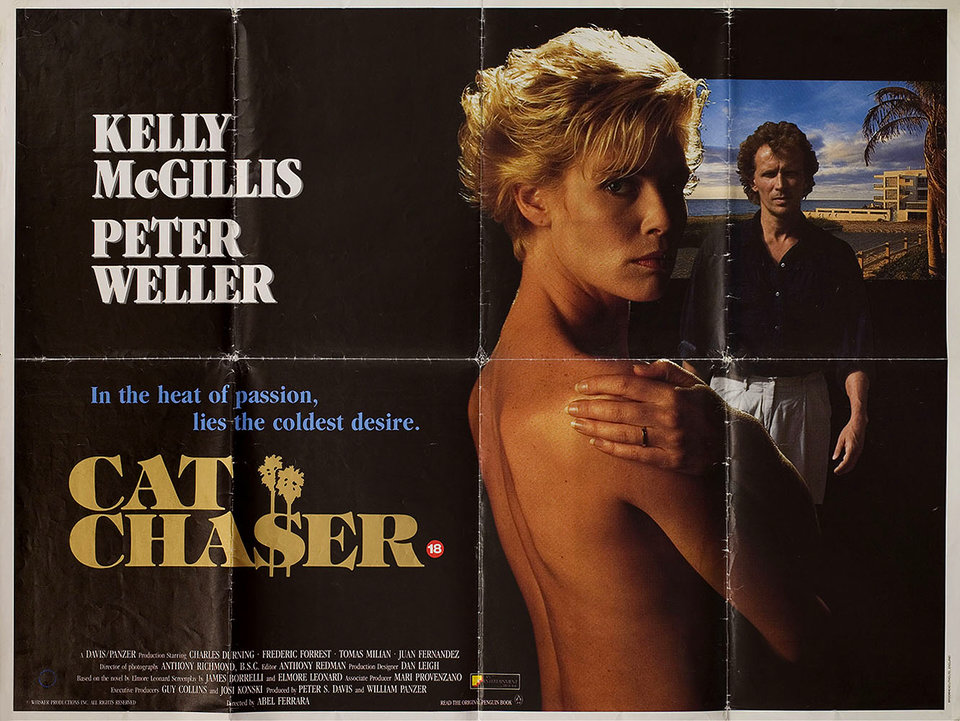 Cat Chaser 1989 British Quad Poster