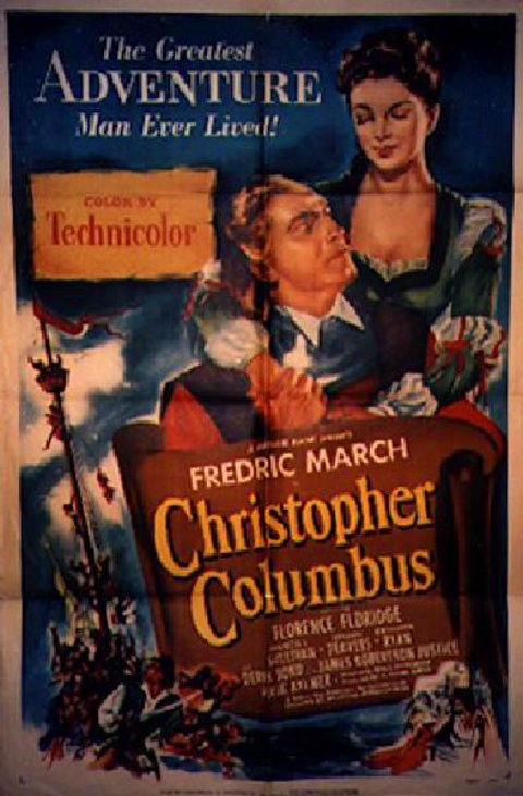 Christopher Columbus Original 1949 U.S. One Sheet Movie Poster