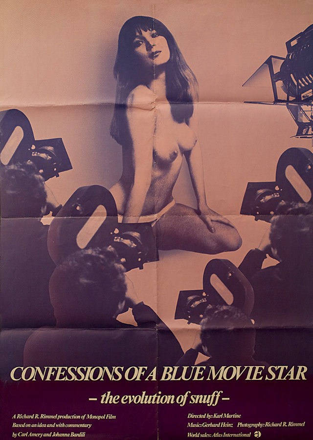 Confessions of a Blue Movie Star 1978 German A1 Poster