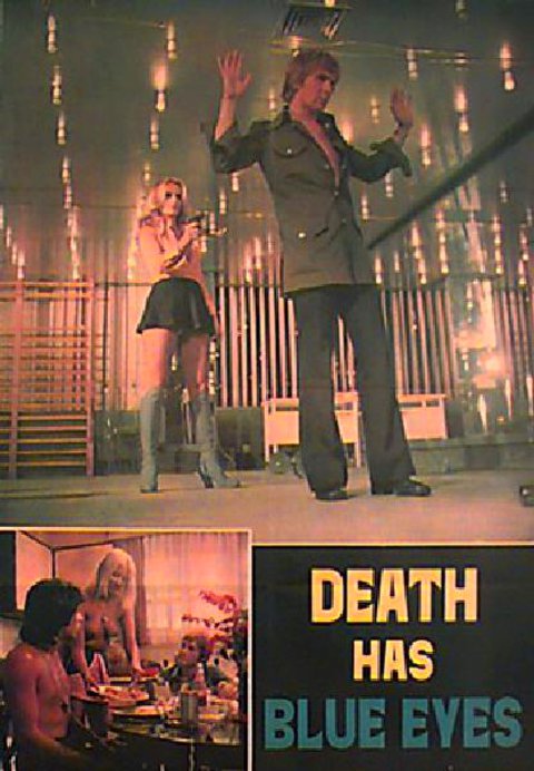 Death Has Blue Eyes Original 1970s U.S. One Sheet Movie Poster