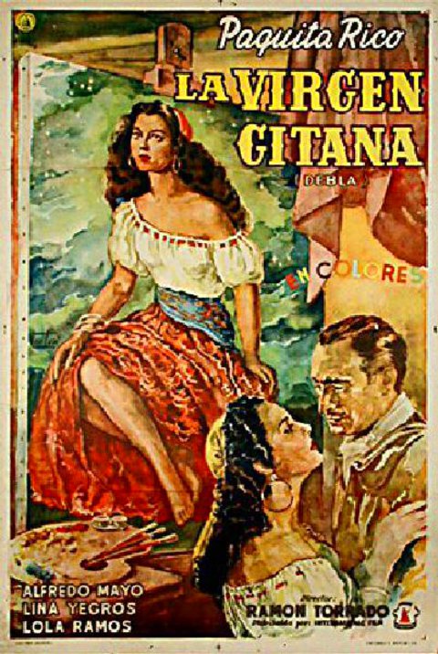 Debla, la virgen gitana Original 1951 Argentine Movie Poster