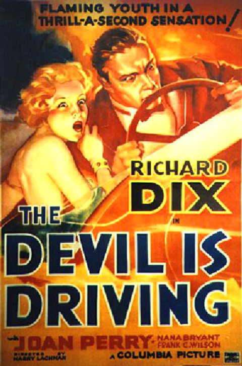 The Devil Is Driving Original 1937 U.S. One Sheet Movie Poster
