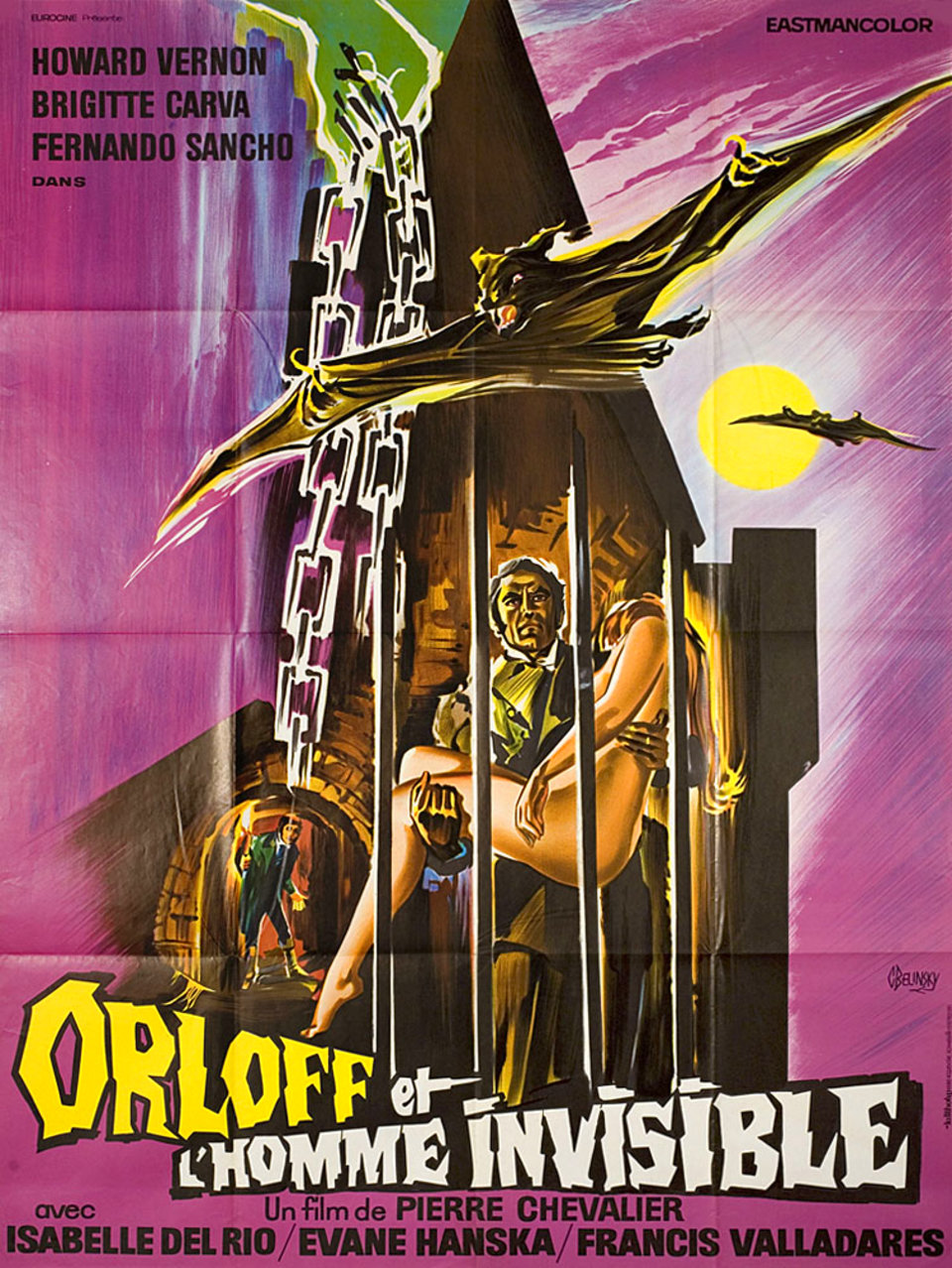 Dr. Orloff's Invisible Monster 1970 French Grande Poster Posteritati