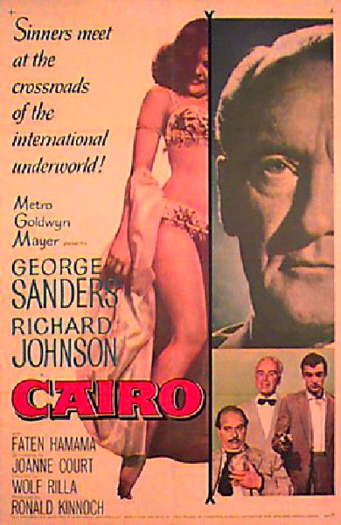 Cairo Original 1963 U.S. One Sheet Movie Poster