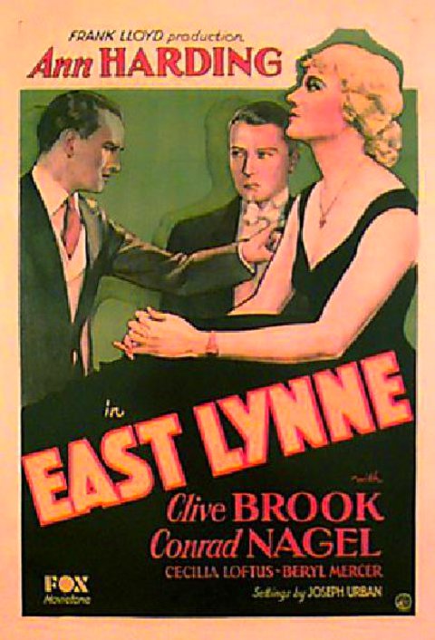 East Lynne Original 1931 U.S. One Sheet Movie Poster